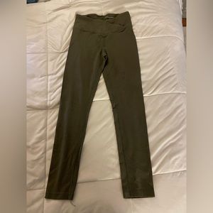 Army Green Aéropostale Cross Over Leggings